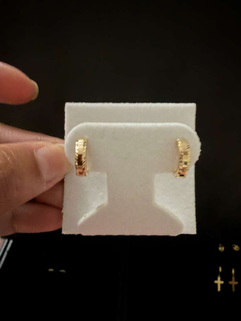 Argollas Diamantada Pequeñas