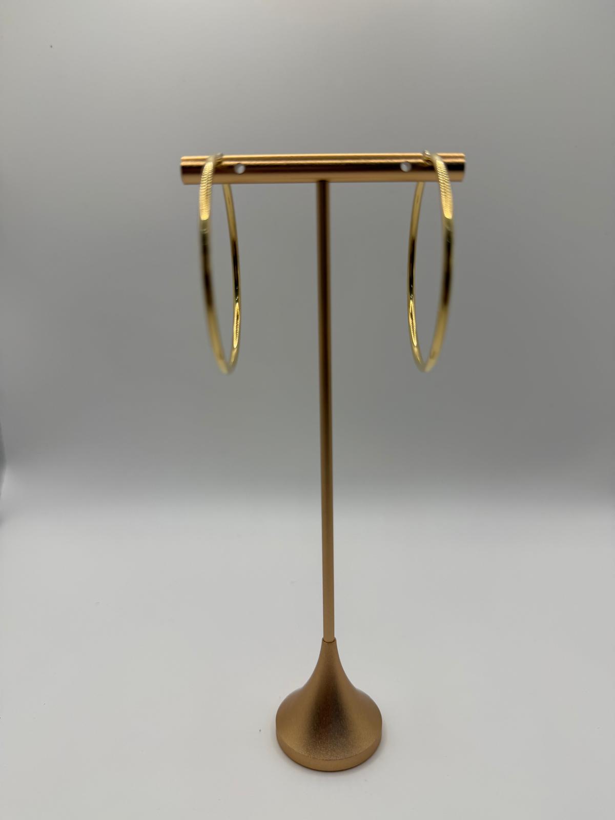 Argollas grandes 18k