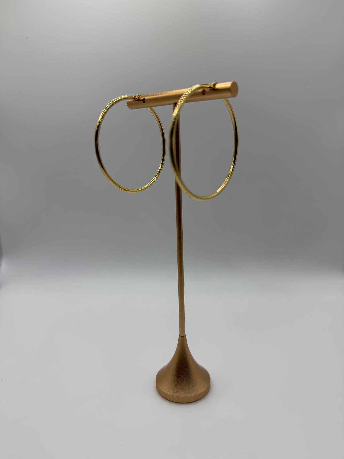 Argollas grandes 18k