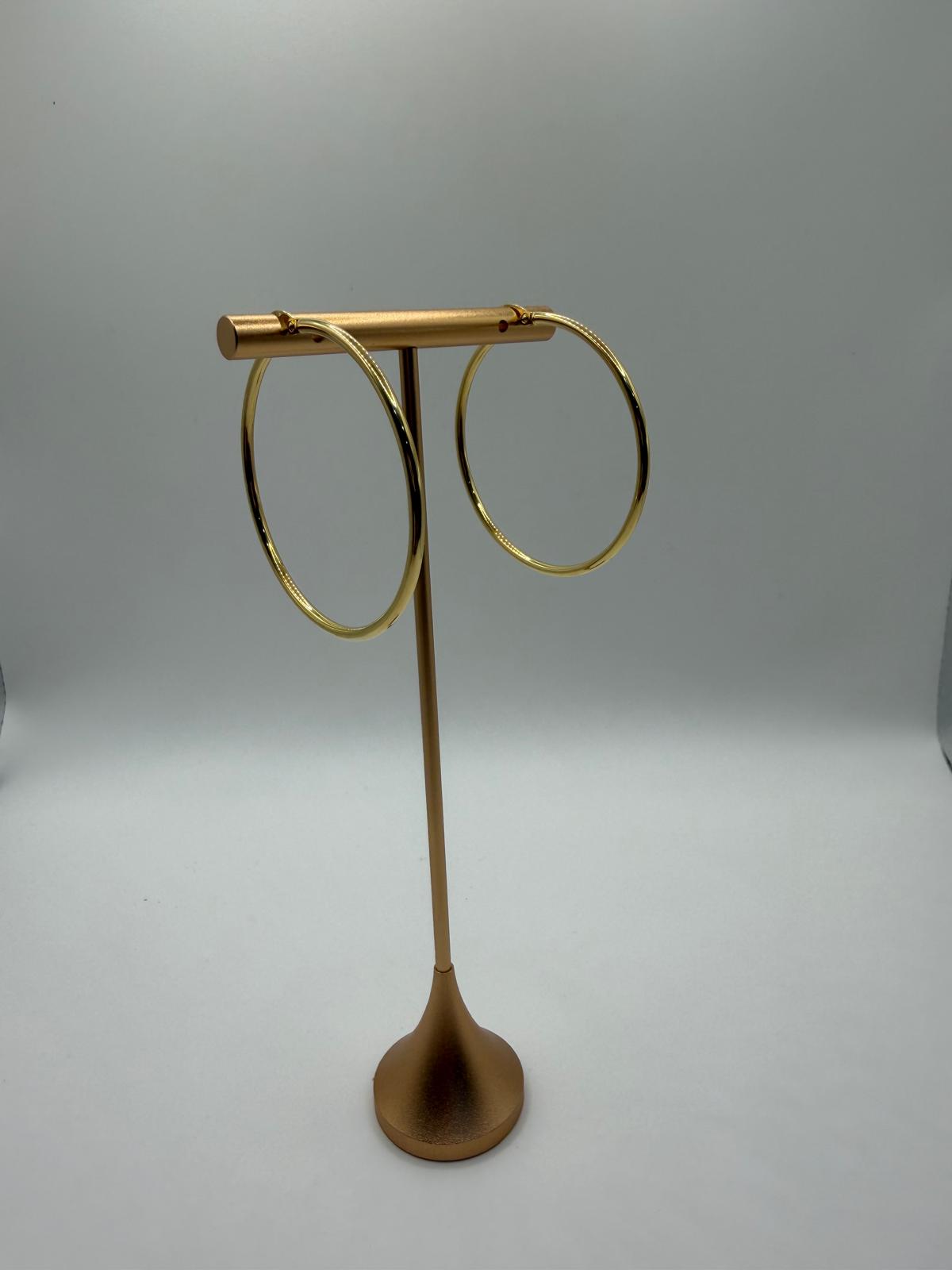 Argollas grandes 18k