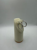 Argollas labradas en Oro Blanco 18k