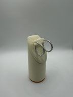 Argollas labradas en Oro Blanco 18k