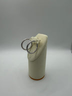 Argollas labradas en Oro Blanco 18k