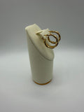 Argollas trenzada en Oro 18K