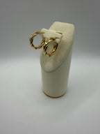 Argollas trenzada en Oro 18K