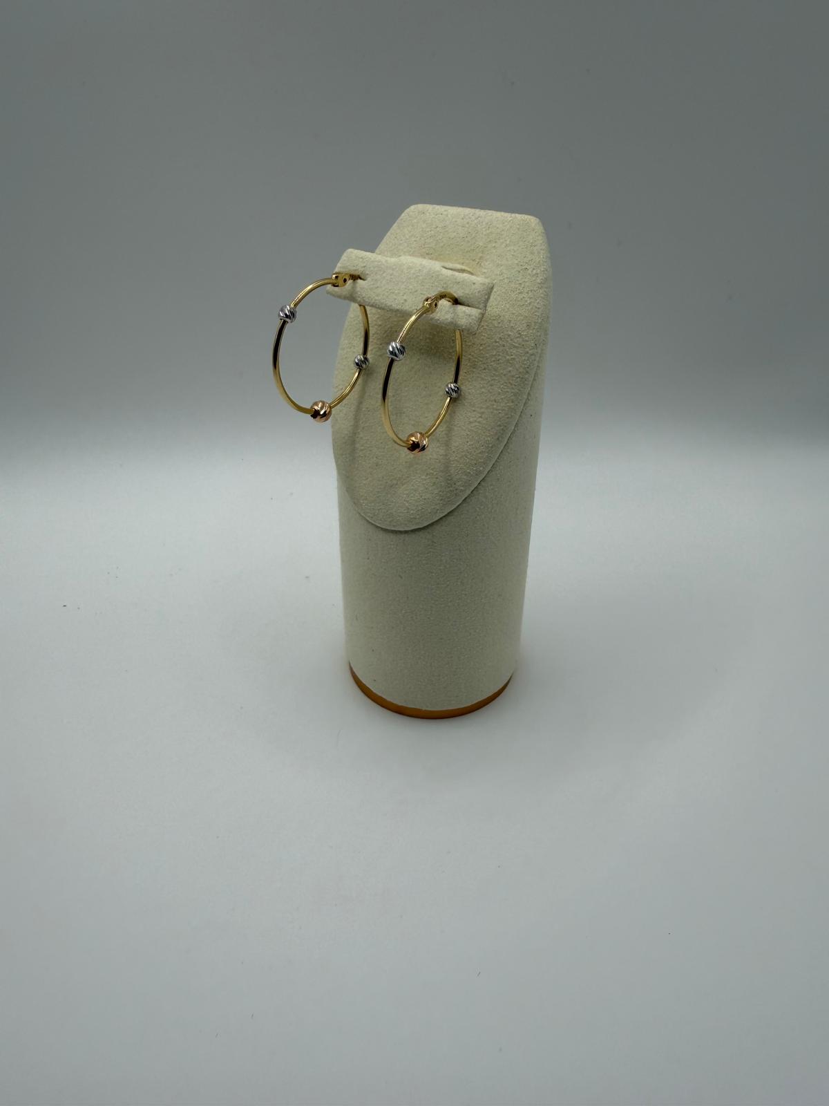 Argollas Hermosas en 3 Oros 18k